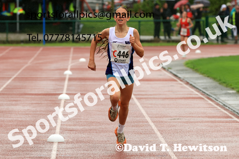 Girls Under-13s 2025 Northern Athletics Autumn Road Relays, Leigh, Lancashire. Photo: David T. Hewitson/Sports for All Pics